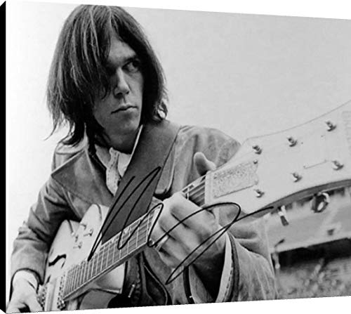 Neil Young - Canvas Autograph Print